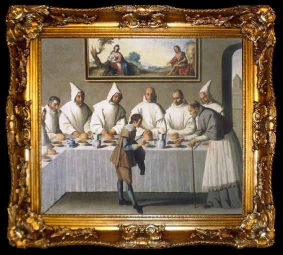 framed  Francisco de Zurbaran The miracle of the hl. Hugo, ta009-2